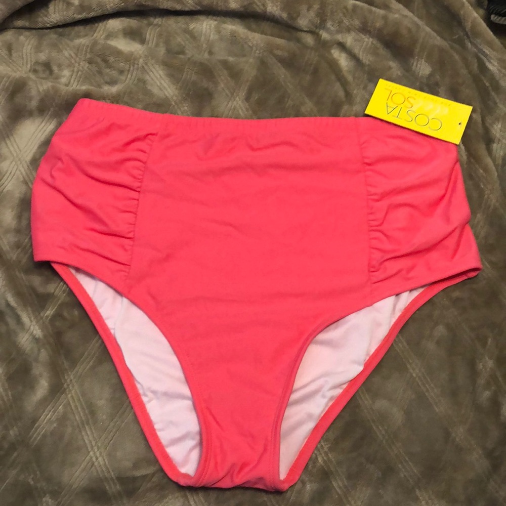 Plus Size Costa Del Sol High-Waisted Bikini Bottom